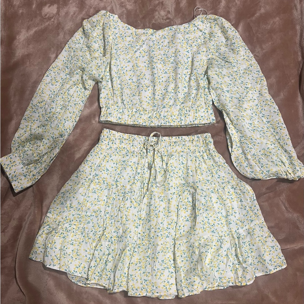 Floral Print Off-Shoulder Dress
